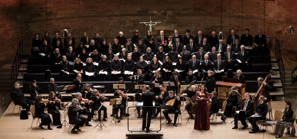 Ein Bild vom Trierer Bachchor in der Konstantinbasilika Trier